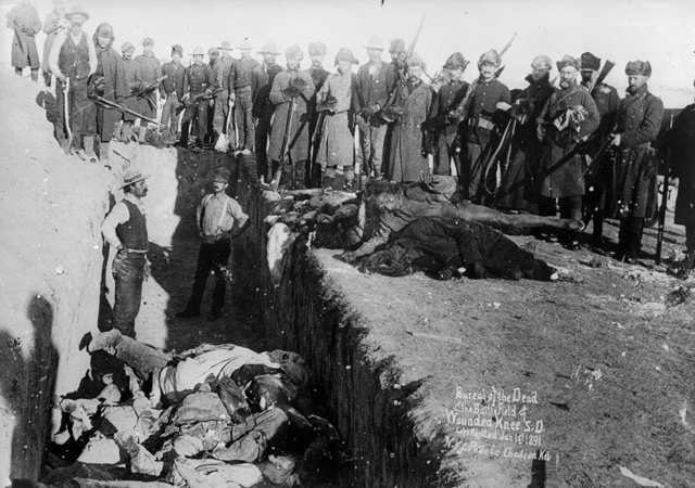 Wounded Knee massacre, Pic Credit Manitouamericans.com